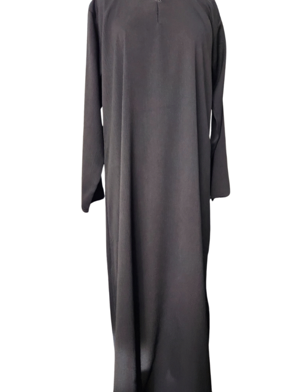 Plain Black Abaya in Prada Material